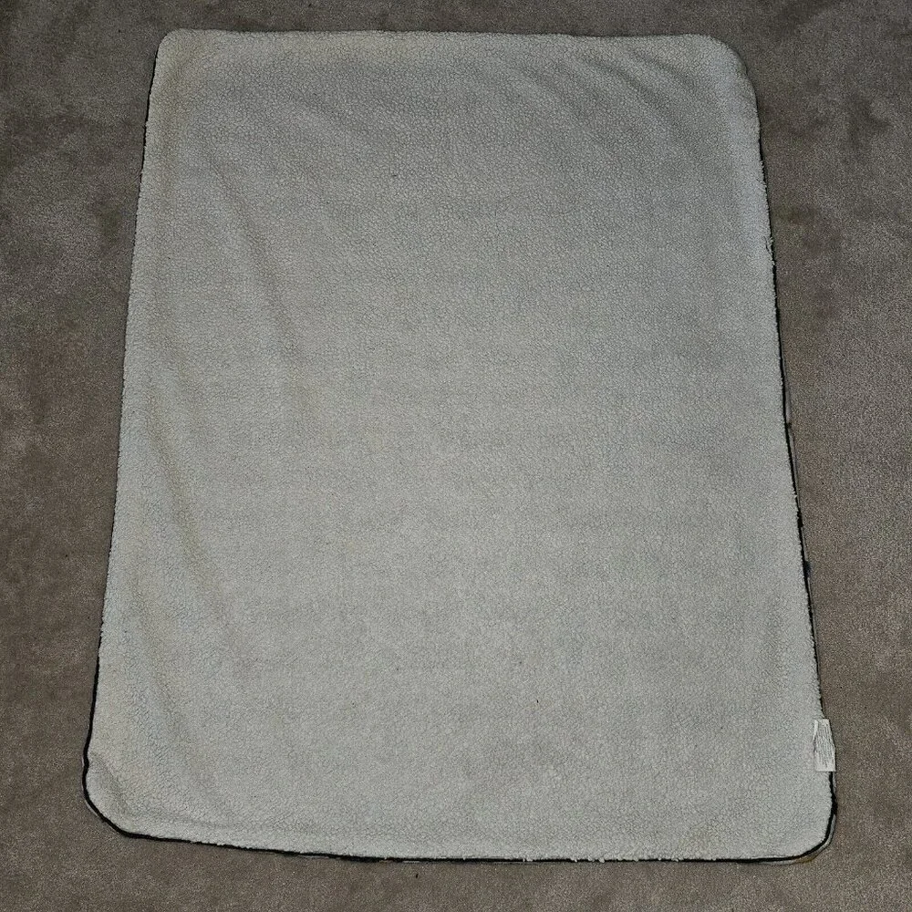 Airplane Fleece Baby Blanket 30x38 RN 119741 Blue Yellow Gray Green Black White